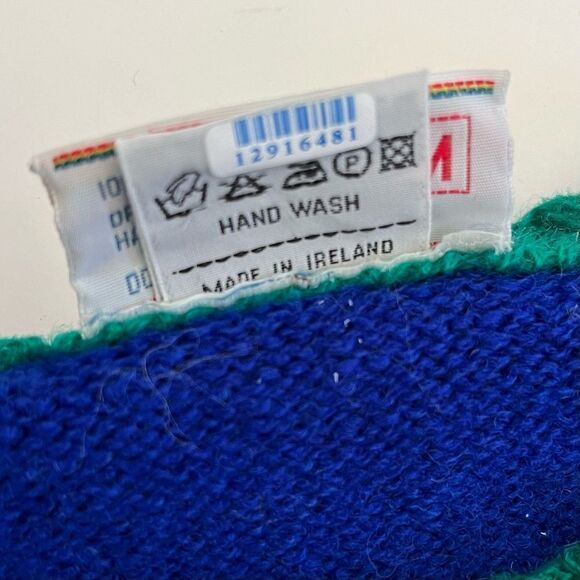 The Irish Scene Wool Sweater Intarsia Leprechaun Ireland Men’s Medium Vintage - Picture 10 of 12